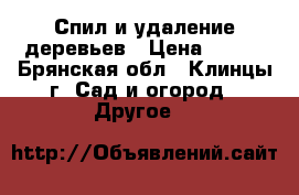 Спил и удаление деревьев › Цена ­ 500 - Брянская обл., Клинцы г. Сад и огород » Другое   